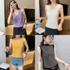 Ladies Diamonds Tank Top Summer Clothing Vests For Women Elastics Red Trend Green Korean Fashion Slim Tanks och Camis Plus Size 220316 S