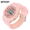 Wristwatches SANDA Luxury Ladies Sports Watch Waterproof Week Date Woman Wristwatch Women Fashion Casual Women's Watches For Gift