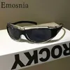 Sunglasses Emosnia 2000S Fashion Punk Sunglasses Mens Fashion Glasses Y2K Cool Future Technology Trends Goggles Bicycle Glasses J240423