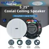 Control Smart Home 4 Channels 25W Bluetooth Wifi Wall Amplifier Built In Google Play Alexa with Frameless HiFi Ceiling Speakers for Home