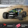 Electric/RC CAR ZWN 1 16 70 km/H 4WD RC -auto met LED -koplamp afstandsbedieningsauto's High Speed Drift Monster Truck voor kinderen versus WLToys 144010 Toys T240422