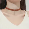 ネックレスゴシックブラックベルベットチョーカー女性のための短いネックレス