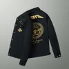 European Station High End Bee Embroidered Jacket Trendy Korean Edition Coat for Middle and Young Men's Pilot Jackets-MUY