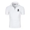 Designer men's polo summer golf fashion brand rabbit print Luxury men's lapel short sleeved man polo collar t-shirt