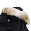 Mens Down Parkas High Quality Jacket Goose Coat Real Big Wolf Fur Canadian Wyndham Overcoat Clothing Fashion Style Winter Ytterkläder PA DHPG6