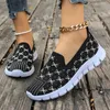 Scarpe casual mesh women sneakers piattaforma piatta stampa sport moafer casual estate 2024 walking running da viaggio zapatos mujer