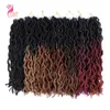 Piovoso e morbido Locs Gypsy Locs Auncinetto Crochet Sintetico Ombre nero marrone marrone da 18 pollici dreadlocks Treccia all'uncinetto Capelli per donne 240409