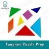 Blocks Tangram prop for room escape game adventurers collect all color pieces to figure out the puzzle clues and unlock chamber room