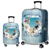 Accessoires Cowboy Suitcase Hover 3D Cat Chien bagages Couvertures de protection élastiques 1832 pouces Baggage Couvre-poussière Accessoires de voyage