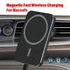 Chargers Upgrade Car Magnetic Wireless Charger For Magsafe iPhone 14 13 12 Pro Max Mini Fast Charging Bracket Phone Holder Air Vent Clamp