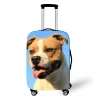 Accessoires épaississent les bagages élastiques à la vente chaude Couverture de bagages à chiens mignons adaptés à 18 à 32 pouces Couvrette de poussière Accessoires de voyage