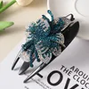 5PCS Double Flower Rhinestone Duckbill Hair Claws Clips Hairpins For Girls Women Fashion Hairgrip Barrettes Ponytail Hair Accessories