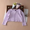 Cappotti dolce primaverili per bambine da bambina cappotti da abbigliamento sottile cotone cardigan maglione 3 6 9 12 18 meso