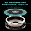 Laddare 15/20W Fast Magnetic Wireless Charger EU US Fast Charging Cable Wireless Chargers USB Typ C Bekväm telefon Hemtillbehör