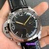 XF Factory PAM127 PAM217ウォッチは、6497の手巻きのムーブメントサファイアバブルミラーレザーストラップを備えています