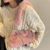 Shoulder Bags Women Fluffy Bag Solid Color Big Chain Furry Shopping Large Capacity Plush Soft For Autumn Winter