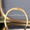 High-end sieraden Barmers voor Carter Womens V-Gold Full Sky Star Buckle Bracelet CNC Rose Gold Schroefarmband met goudplaten Origineel 1: 1 met echt logo