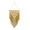 Tapissries Creative Cotton Wall Decoration Macrame Hanging Tapestry Hand Woven Simple Boho Style for Room