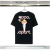 Herr t-shirts Men's T Brand Designer Tees Rainbow Mushroom Letter Print Kort ärm Topps TOPS COMMON LOOK MEN CASA BLANCA KVINNA SKIRT JHVD 939