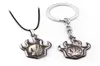 Japan Anime Bleach Kurosaki Ichigo Flame Skull Mask LOGO Legering Keychain Key Chains Keyring Pendant Necklace Jewelry Accessories9189773
