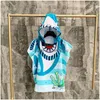 Handdoeken gewaden baby poncho handdoek handdoek surf zwembad cartoon kind badjas badjas strand veranderen bad gewaad