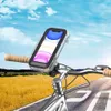 Montaggio del cellulare supporta i supporti per biciclette per biciclette per biciclette Porta del telefono cellulare Borsa anti-shake impermeabile con rotazione 360 e supporto a parete Y240423