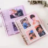 Album 100 fickor Fotoalbum 3/5 tum mini Bildfodral Namn Kort Storage Collect Book Photocard Binder Card Holder Scrapbooking