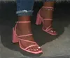 Sandali estivi rosa comodi e versatili Opentoe high sandalo casual di colore outdoor di colore SANDALE SANDALI SANDALE 210324346533