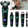 Máquina de afeitar para hombres USB Cargando tres cabezas Floating Electric Shaver lavable Razor Face Beard Trimmer Hogar 240420