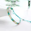 Brins Bluestar Bohemian perles colorées amitié bracelets tissés pour femmes charmes bracelets de chaîne de corde en coton