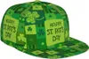 Ball Caps Green St. St. Patrick's Day Flat Bill Hat Unisex Snapback Baseball Cap Hip Hop Style Visor Blank Regulbleble