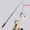 Accessories Four Section Telescopic Cat Stick 1.8m Super Long Carbon Fiber Fishing Rod Scratch Resistant Feather Cat Toy Pet Supplies