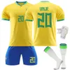 Soccer Men's Tracksuits 2223 Brésil Shirt No. 10 Neymar 20 Venezuel 9 Charlison 18 Festus Set Jersey