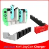 Caricabatterie Nuovo colore 4 in 1 Caricabatterie per Nintendo Switch OLED Joycon Controller Dock Dister