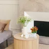 Flores decorativas flutuam em vaso de plantas de casamento de casamentos de morango falsa decorações de ornamentos de morango floral para a mesa de jantar festejante vaso