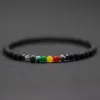 Strands 4mm Madeiras artesanais de pedra natural pulseira de chakra homens simples homens Mandala ioga Braclet de meditação para jóias de cura de braçadeiras