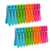 24pcs épingles à linge en plastique Points peignes Clips Pinds à linge de nourriture Ménage