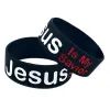 Stands Fashion Jésus est mon bracelet en silicone sauvage hommes sauvages et femmes bracelet rachat Vente chaude