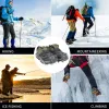Acessórios Crampões de gelo BRS CLEATS DE TRAÇÃO 19 picos de aço inoxidável Antiskídeos Gradagens de neve de gelo escalando o inverno para caminhada