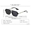 Solglasögon 2024 Fashion Mens Pilot Retro Dubbel stråle Small Box Womens Sun Glasses High Definition Vision Gelgasses Drop Delivery Dhlng