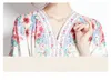 Kvinnors butiksklänning 2024 Spring Summer Lantern Sleeve Dress High-End Ladies Printed Dress Fashion Casual Dresses