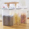 Bouteilles de rangement en plastique Dispensateur Boîte de cuisine alimentaire Conteneur de riz à grains Nice Farine