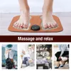 TENS MICROCURRENT 3D FOOT MASSAGER PAD FOLLABLE ACCUPRESSURE MAT MUSCLE ELEKTROESTIMULADOR Fysioterapi Helper Relaxation 240415