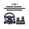 Колеса Data Data Рядовые рулевое колесо для Nintendo Switch PC PS3 PS4 Xbox 360 Vibration Joystick Gaming Simracing с чувствительными педалями 2023