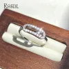 Bands RAKOL Gothic Hollow Out Square Simple Bridal Cubic Zirconia Finger Rings for Women Fashion Bead Student Wedding Unusual Jewelry