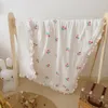 Blankets Cherry Baby Blanket Princess Cotton Super Soft Bedding Quilt Sofa Throw Cover Bedspread Stroller Crib