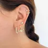 Earrings Animal Series Ear Rings Bling Zircon Hoop Earrings for Women Girls Wedding Jewelry Pendientes Orecchini Drop Earrings 2024 Trend