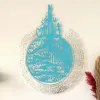 Odzież 30x23cm Islamska sztuka ścienna arabska kaligrafia Ramadan 3D Acryl Mirror Walka naklejka muzułmańska dekoracja domu do domu