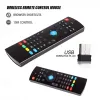 Controllo 2.4G MX3 Air Mouse Smart Voice Remote Control RF Tastiera wireless retroillumina MOUSE MX3