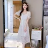 Robes de fête Summer Style chinois Cheongsam Jacquard Sweet Side Plate Buckle Light Abricot Word Jupe Robe